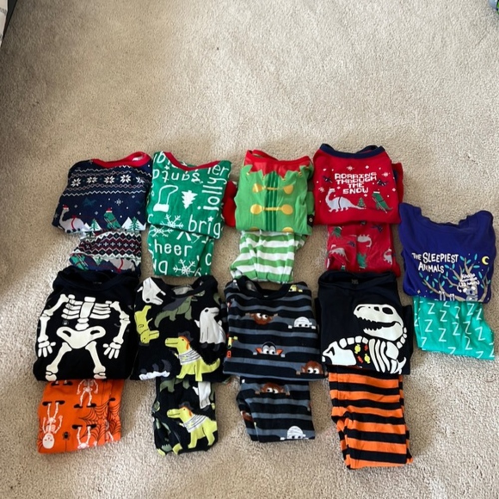 Boys 2T PJ Bundle 18 Items total
